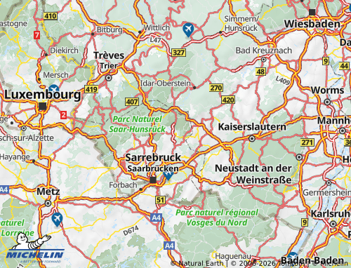 Kaart MICHELIN Sankt Wendel - ViaMichelin