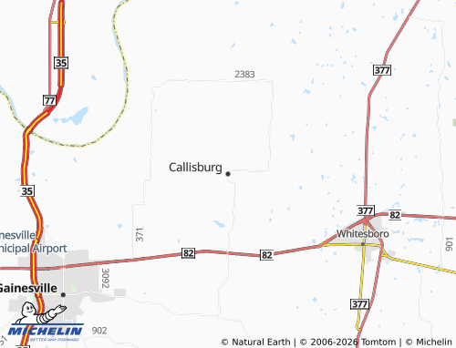 Carte MICHELIN Callisburg - ViaMichelin