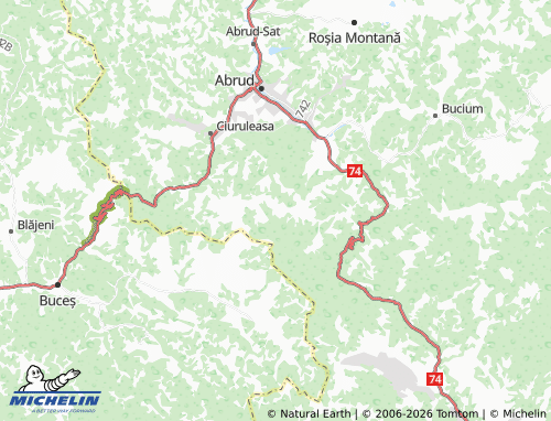 Mappa MICHELIN Ghedulești - ViaMichelin
