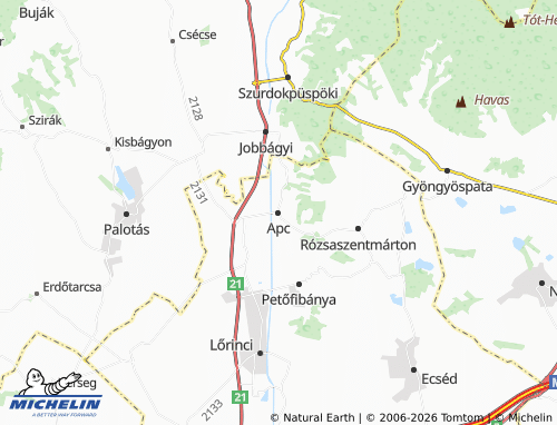 Mapa MICHELIN Apc - ViaMichelin