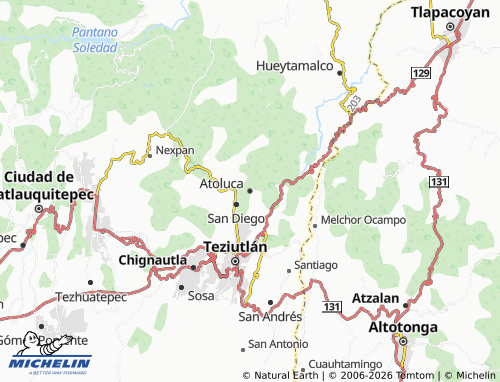 Mapa MICHELIN Atoluca - ViaMichelin