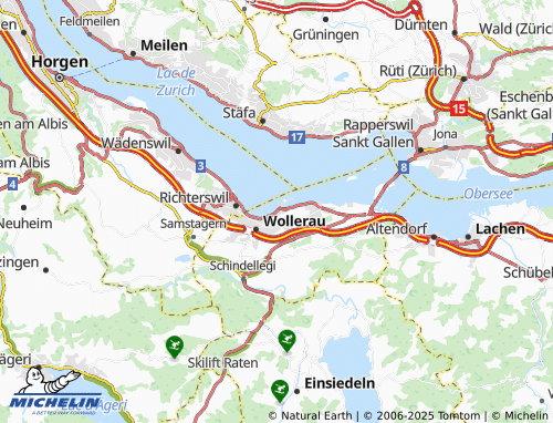 MICHELIN-Landkarte Bäch Schwyz - ViaMichelin