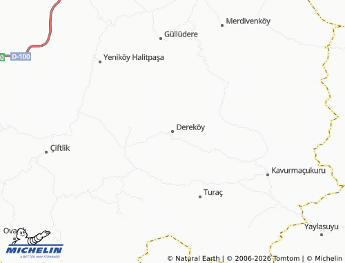 MICHELIN Dereköy map - ViaMichelin