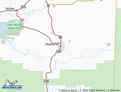 Carte MICHELIN Heavener - ViaMichelin