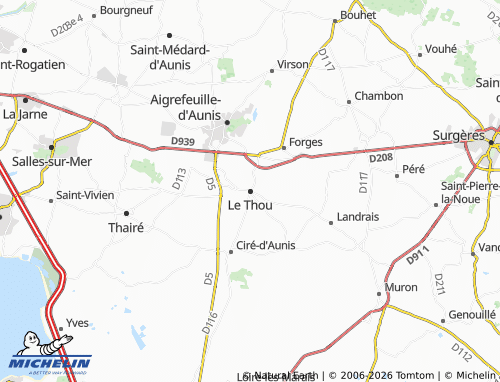 Mapa MICHELIN Le Thou - ViaMichelin