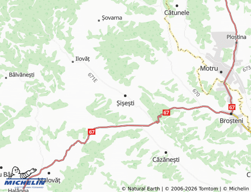 Mapa MICHELIN Șișești - ViaMichelin