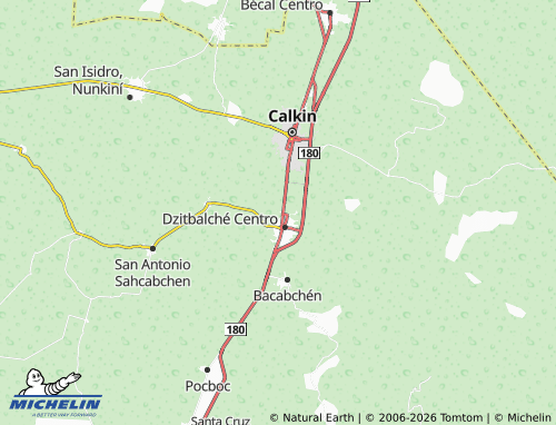 Mappa MICHELIN San Román, Dzitbalché - ViaMichelin