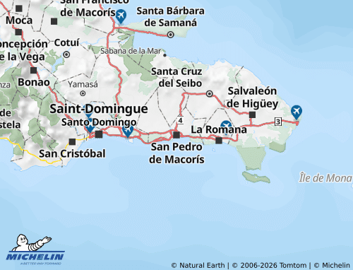 MICHELIN San Pedro de Macorís map - ViaMichelin