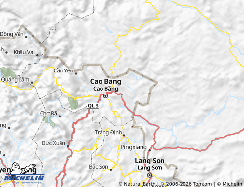 MICHELIN Quảng Hòa map - ViaMichelin