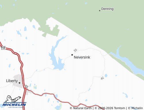Mappa MICHELIN Neversink - ViaMichelin