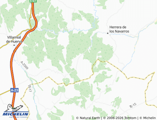 MICHELIN Luesma map - ViaMichelin