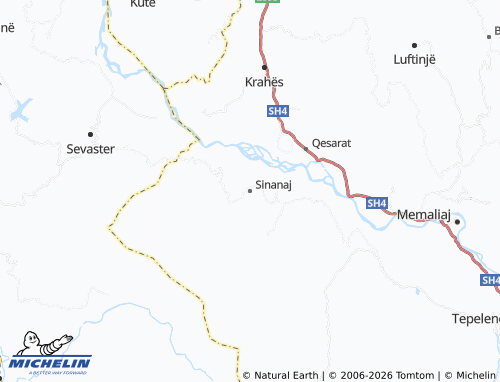Mapa MICHELIN Sinanaj - ViaMichelin