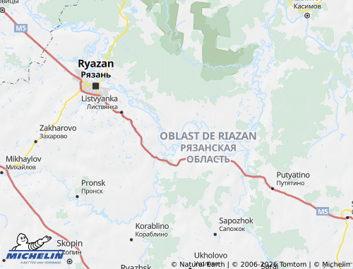 Carte MICHELIN Spasskiy rayon - ViaMichelin