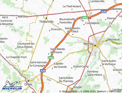 MICHELIN Plainville map - ViaMichelin