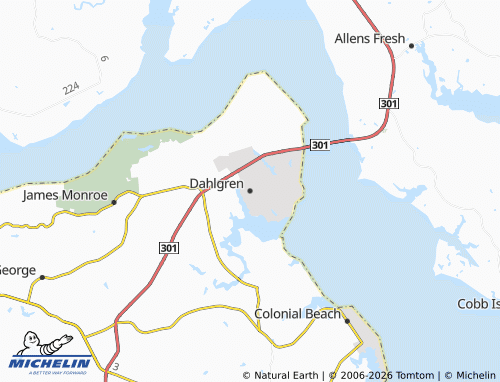Carte MICHELIN Dahlgren - ViaMichelin