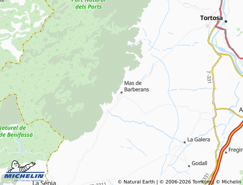 Mappa MICHELIN Mas de Barberans - ViaMichelin