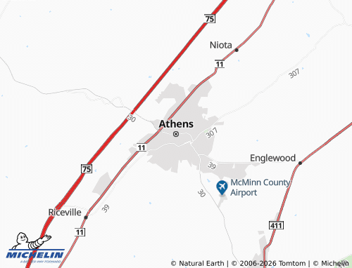 Mappa MICHELIN Athens - ViaMichelin