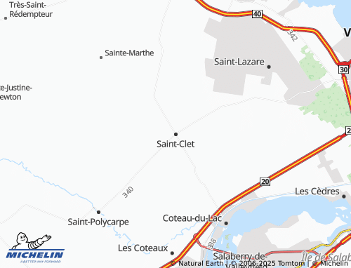 MICHELIN Saint-Clet map - ViaMichelin