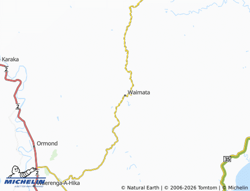 Mapa MICHELIN Waimata - ViaMichelin