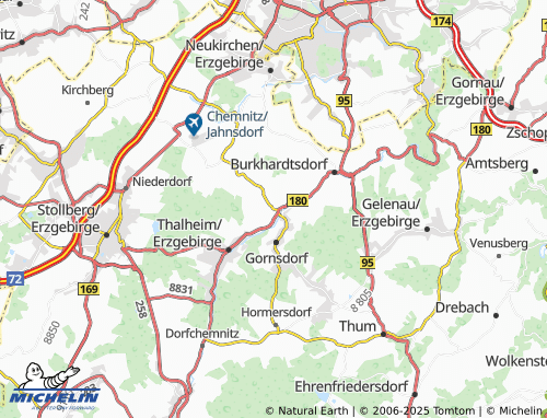 MICHELIN-Landkarte Meinersdorf - ViaMichelin