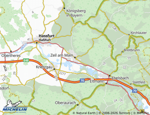 Mapa MICHELIN Zeil am Main - ViaMichelin