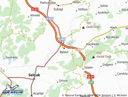Mappa MICHELIN Belevi - ViaMichelin