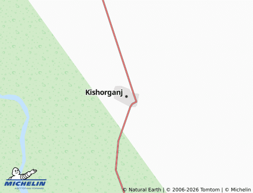 Kaart MICHELIN Kishorganj - ViaMichelin