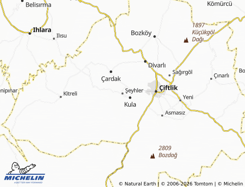 Mappa MICHELIN Şeyhler - ViaMichelin