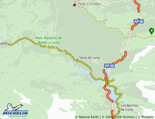 Mappa MICHELIN Sena de Luna - ViaMichelin