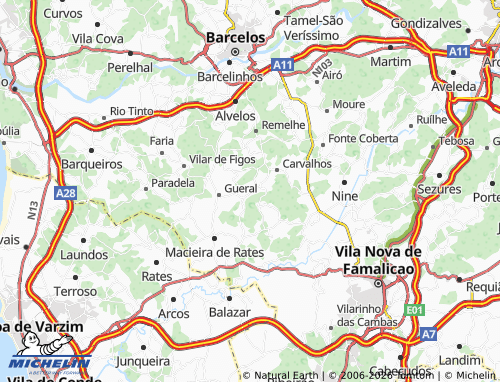 Mapa MICHELIN Quintão de Chorente - ViaMichelin