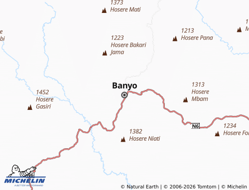 MICHELIN Banyo map - ViaMichelin
