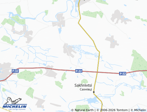 MICHELIN Shchurivtsi map - ViaMichelin