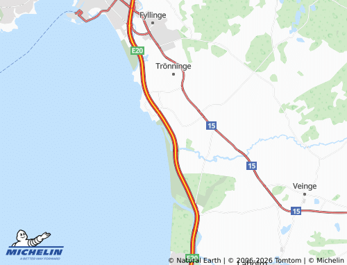 MICHELIN Gullbranna map - ViaMichelin