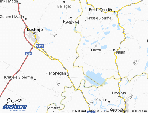 Kaart MICHELIN Kosovë e Vogël - ViaMichelin