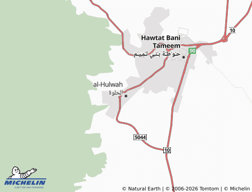 MICHELIN-Landkarte al-Hulwah - ViaMichelin