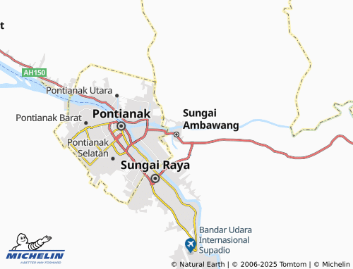 MICHELIN Sungai Ambawang map - ViaMichelin