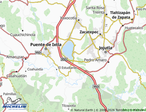 Mappa MICHELIN Loma Bonita, Tequesquitengo - ViaMichelin