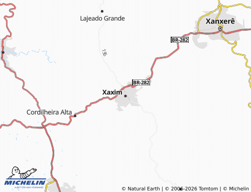 Mapa MICHELIN Xaxim - ViaMichelin