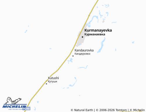 MICHELIN-Landkarte Kandaurovka - ViaMichelin
