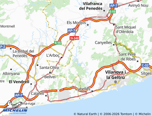 MICHELIN Castellet map - ViaMichelin