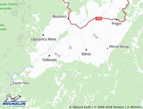 Carte MICHELIN Gârbovăț - ViaMichelin