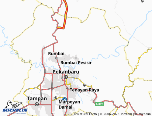 MICHELIN Rumbai Pesisir map - ViaMichelin