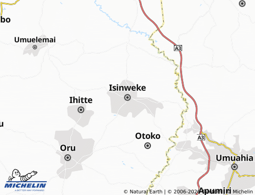MICHELIN-Landkarte Isinweke - ViaMichelin