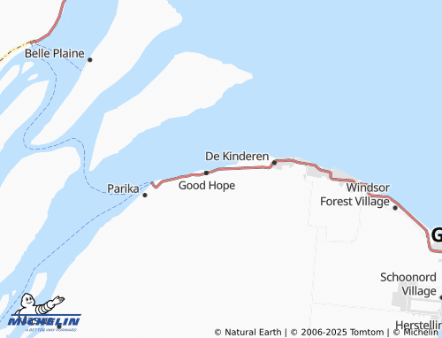 MICHELIN Vergenoegen Village map - ViaMichelin