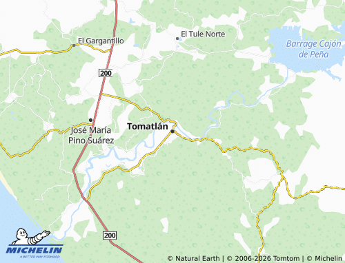 MICHELIN-Landkarte Tomatlán - ViaMichelin