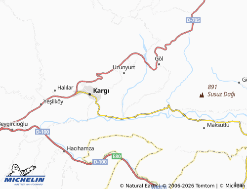 MICHELIN Karaboya map - ViaMichelin