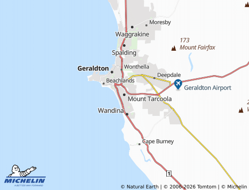 MICHELIN Mount Tarcoola map - ViaMichelin