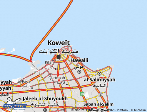 MICHELIN-Landkarte Bunayd al-Qar 1 - ViaMichelin