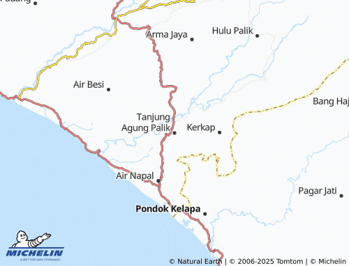 MICHELIN Tanjung Agung Palik map - ViaMichelin