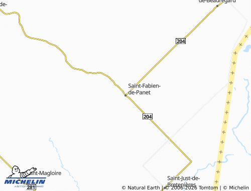 Mappa MICHELIN Saint-Fabien-de-Panet - ViaMichelin